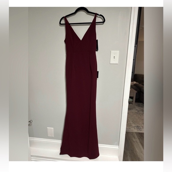Lulus Burgundy Maxi Dress XS NWTS - Picture 10 of 16
